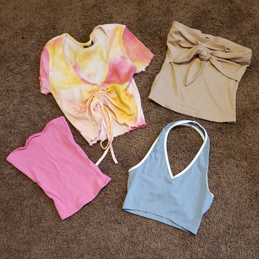 Women crop tops 4 for 1 deal